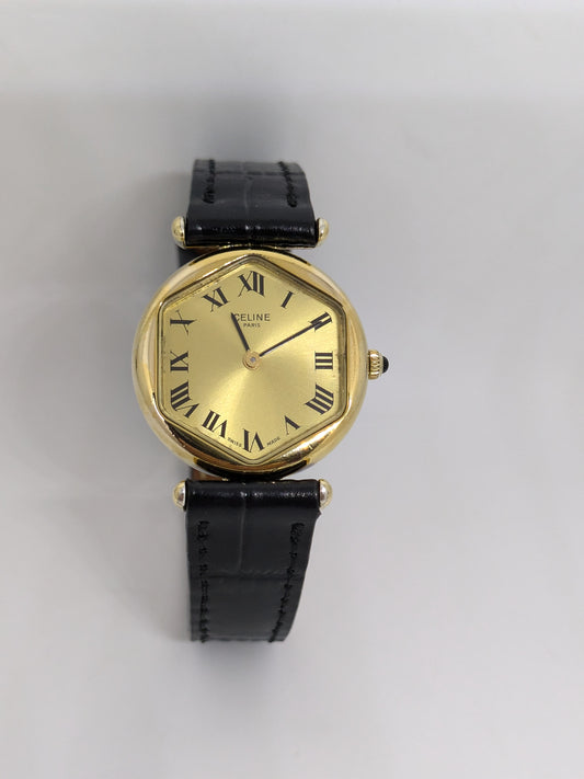 CELINE 1980’s | Silver 925 with Gold Plating